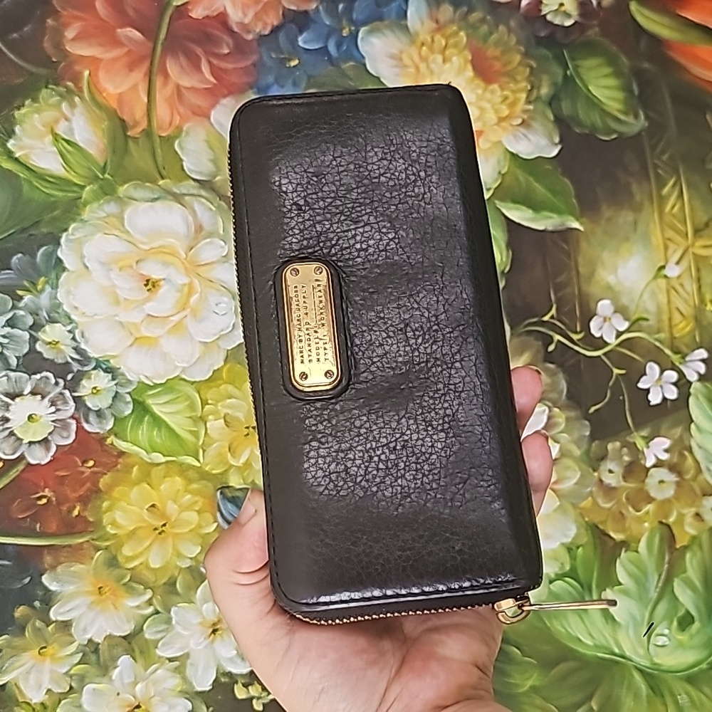 Marc By Marc Jacobs Standard Supply Workwear Wallet Black Leather